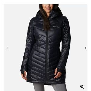 Columbia Joy Peak Mid Hooded Jacket for Ladies - Black - L